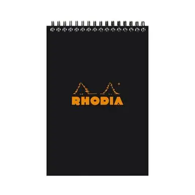 Bloc de papier A5 Noir Q 5x5 80 p - Rhodia Retour Gratuit