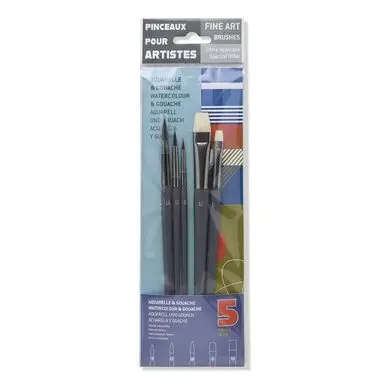 Commande En Gros Set de 5 pinceaux aquarelle et gouache - Rougier&Plé