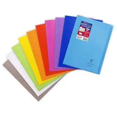 Dernier Modèle Cahier A4 petits carreaux Q. 5x5 96 pages Koverbook - Clairefontaine