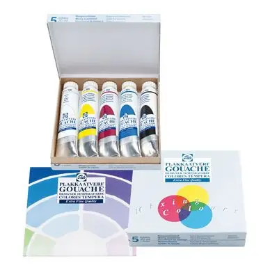 Promotion Saisonnière Gouache extra-fine Set primaire + noir & blanc - Talens