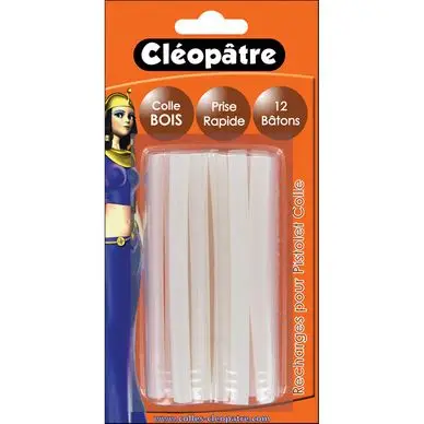 Colle en bâton extra-forte pour le bois set de 12 - Cléopatre Nouveauté