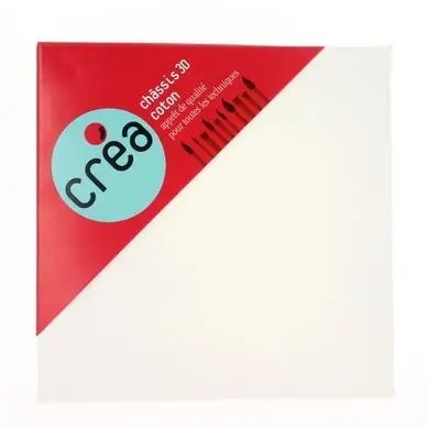 Dernière Chance Châssis 3D carré entoilé coton - Créa