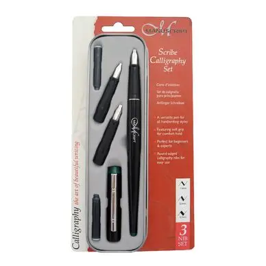 Coffret pour gaucher Scribe Pen stylo +3 plumes (1,5 - 2,3 - 2,7) - M4300L - Corect'Art Commande En Gros