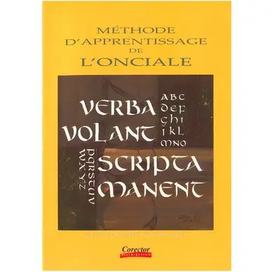 Livre méthode d'apprentissage de calligraphie onciale - Corect'Art Meilleure Vente