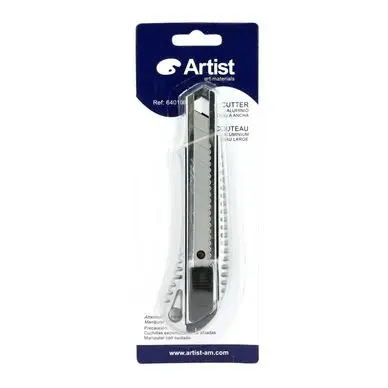 Cutter Artist en aluminium à manche large, lame de 18mm - Artist Art Materials Expédié Aujourd'hui