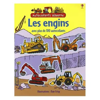 Album d'autocollants Les engins - Usborne Affaire À Saisir
