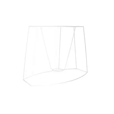 Carcasse d'abat-jour ovale pan coupé 25 x 14 cm - Fil Cuivré (Le) Prix Réduit