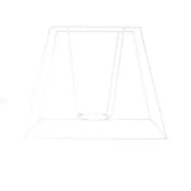 Soldes Carcasse d'abat-jour rectangle haut 20 x 13 cm - Fil Cuivré (Le)