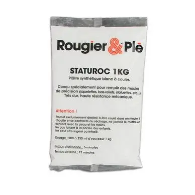 Plâtre synthétique blanc Staturoc 1 kg à couler - Rougier&Plé Vente Directe