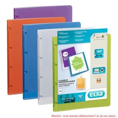 Classeur A4 Polyvision 4 anneaux - Oxford Pas Cher