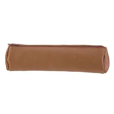 Meilleur Prix Trousse ronde en cuir naturel caramel - Divers