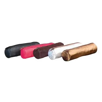 Trousse rond cuir teinté unicolore 22 x 6 x 6 cm - Oxford Prix Choc
