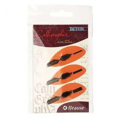 Plume de Calligraphie Bandzug 1,5 - 2.5 - 4 mm - Brause Prix Bas