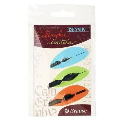 Plume de Calligraphie écriture x 3 pcs - Brause Retour Gratuit
