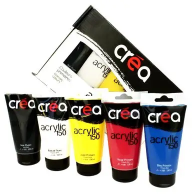 Commander Vite Set de 5 tubes d'acrylique de 150ml - Créa