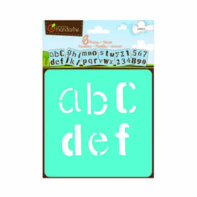 Populaire Pochoir motif alphabet - Avenue Mandarine