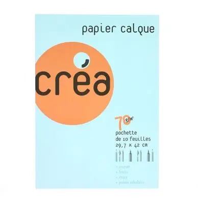Paiement Sécurisé Papier calque 70 g A3 - pochette de 10 feuilles - Créa