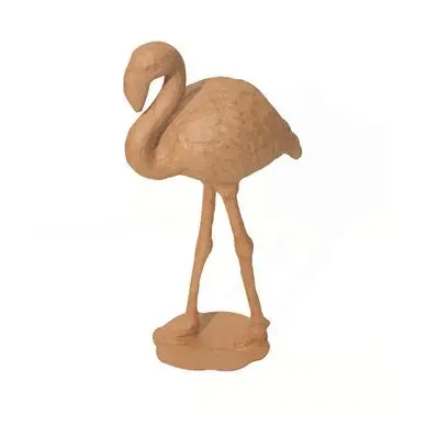 Objet en papier mâché flamant rose - Décopatch Certifié