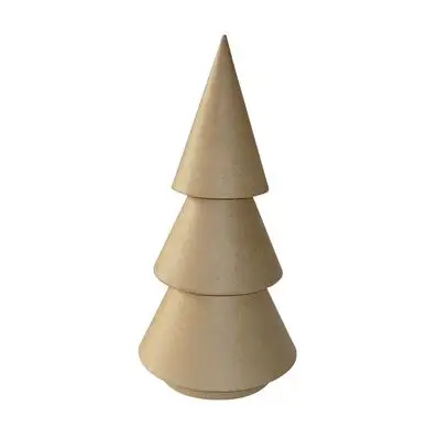 Sapin en papier mâché 14,5 x 14,5 x 30 cm - Décopatch Seulement Aujourd'hui