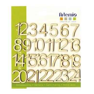 Chiffre en bois 1,5 cm - Artemio Offre Spéciale