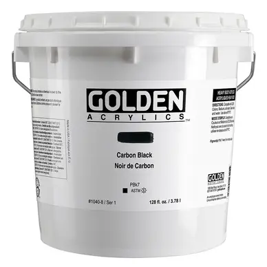 Peinture acrylique Heavy Body 3.78L - 1040 Noir carbone S1 - Golden Petit Prix
