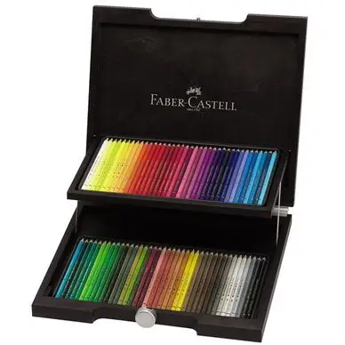 Crayon de couleur Polychromos - Coffret en bois 72 couleurs - Faber-Castell Quantité Limitée
