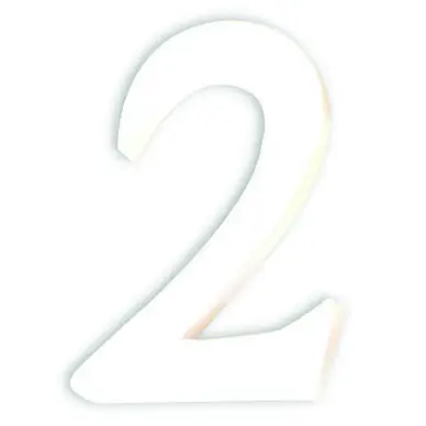 Chiffre en papier mâché petit 2 - Décopatch Nouveauté