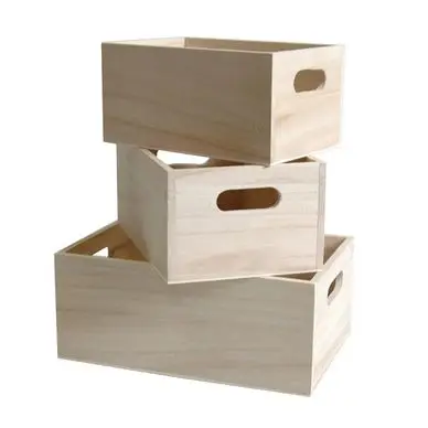 Populaire Caisse en bois 21 à 16 cm par 3 - Artemio