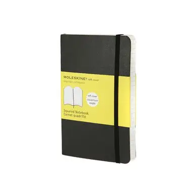 Retour Gratuit Carnet de notes souple quadrillé 9 X 14 noir - Moleskine