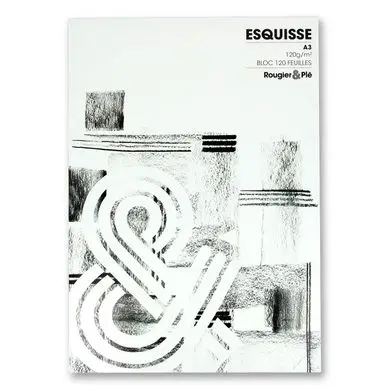 Nouvelle Collection Bloc esquisse 120 g/m² 120 feuilles A3 - Rougier&Plé