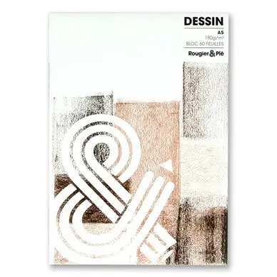 Certifié Bloc à dessin 180 g/m² 60 feuilles A5 - Rougier&Plé