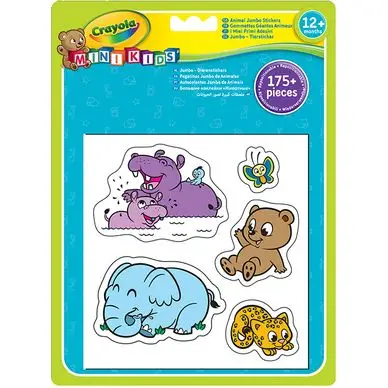 Must-Have Gommettes géantes 16 Animaux 120 pièces - Crayola