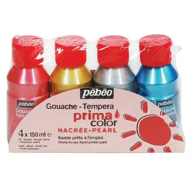 Offre Limitée Assortiment PRIMACOLOR 4x 150 ml couleur nacré - Pébéo