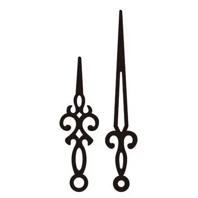 Aiguilles pour horloge Rétro 7.5 et 10 cm - Artemio Commander Vite