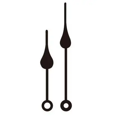 Nouvel Arrivage Aiguilles pour horloge x2 - 9 cm - Noir - Artemio