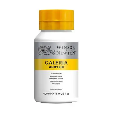 Soldes Peinture acrylique fine Galeria 500 ml Blanc de titane - Winsor & Newton