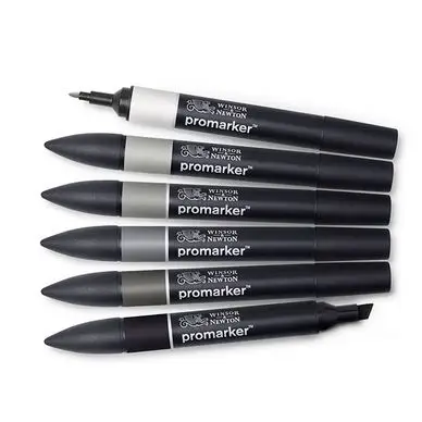 Set de 6 Promarker tons neutres - Winsor & Newton Nouvel Arrivage