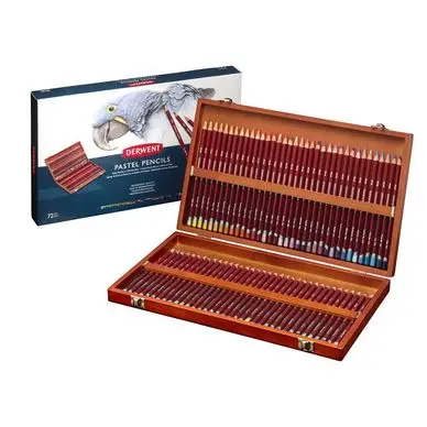 Offre Du Jour Crayon pastel Coffret bois 72 pcs - Derwent