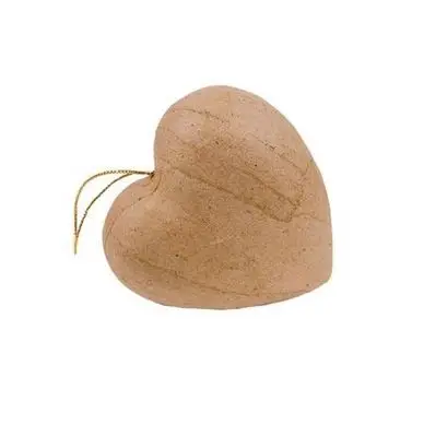 Objet en papier mâché 10 cœurs avec cordon 4 cm - Décopatch Affaire À Saisir