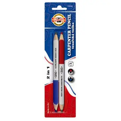 Crayon charpentier mine bleu/rouge par 2 - Koh I Noor Affaire À Saisir
