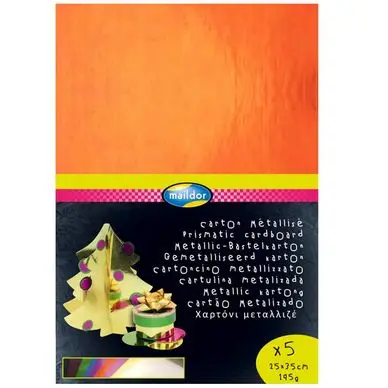 Carton miroir métallisé 10 feuilles 25 x 35 cm 225g - Maildor Dernier Modèle