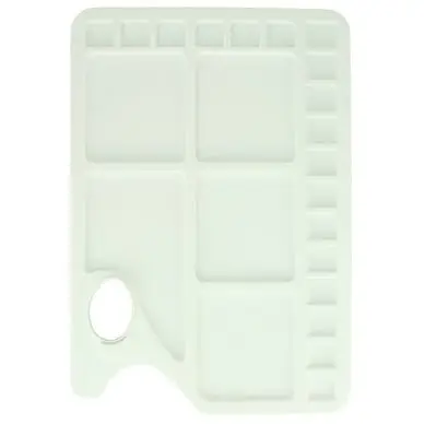Palette rectangulaire 34 x 23 cm en plastique - Créa Livraison Express