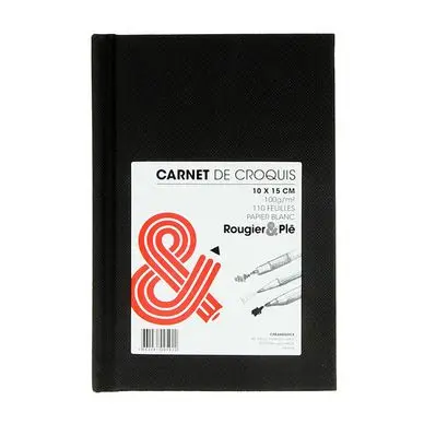 Carnet de croquis 110 feuilles A6 10.5 x 14.8 cm - Rougier&Plé Authentique