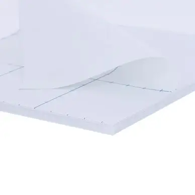 Prix Promo Carton mousse 10 mm 1 face adhésive + 1 face aluminium laqué blanc - Airplac