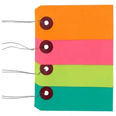 Etiquette colorées avec fil métal 50 pièces - Artemio Livraison Express