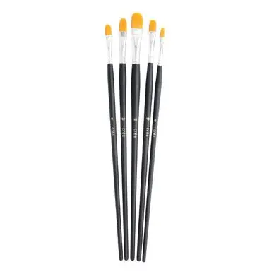 Set de 5 pinceaux en synthétique bombé - Créa Remise