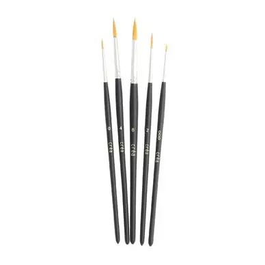 Meilleure Vente Set de 5 pinceaux en synthétique rond - Créa