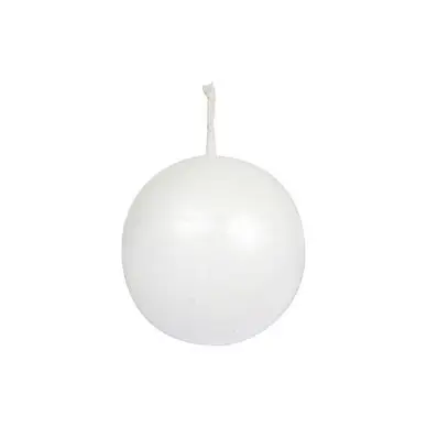 Vente Flash Bougie blanche Boule Ø 5 cm - Graine Créative