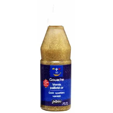 Vernis gouache pailletée or 150 ml - Pébéo Usine Directe