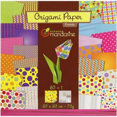 Top Vente Papier origami Bubbles 20x20cm 60 feuilles - Avenue Mandarine